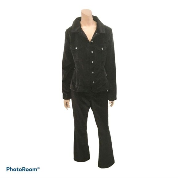 Faconnable black velvet classic jacket pant set 10 - Picture 1 of 15